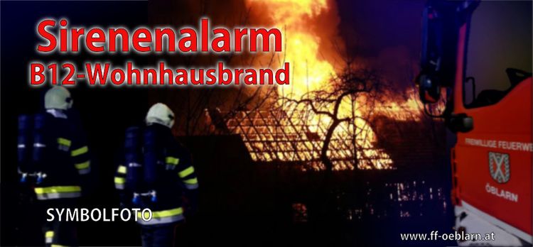 Sirenenalarm Wohnhausbrand