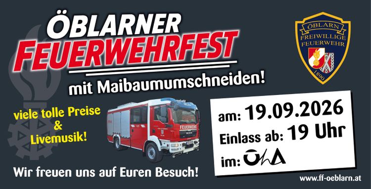 Gemütlicher Abend beim Feuerwehrfest mit Maibaumumschneiden
