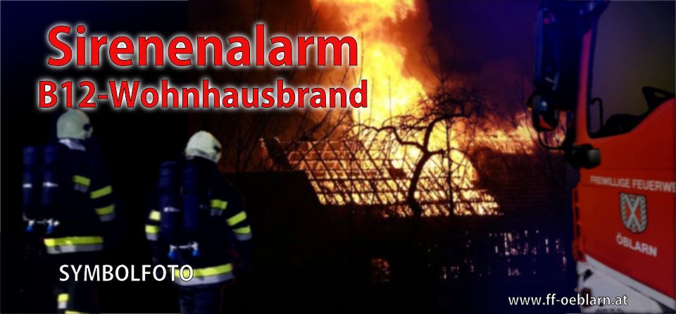 Sirenenalarm Wohnhausbrand